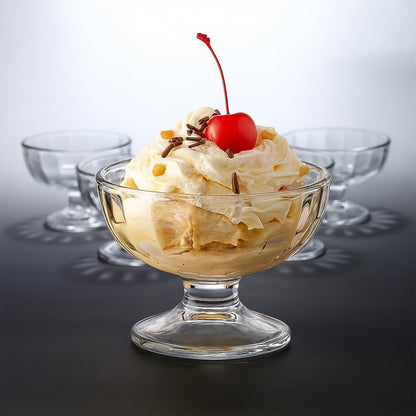 Premium Glass Ice Cream Dessert Bowl 6 Pc Set Your Brand