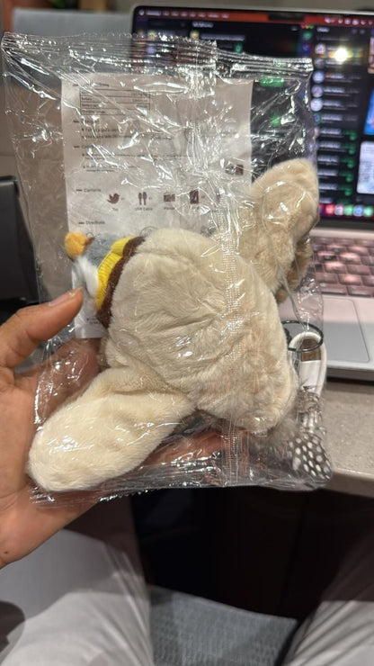 Plush interactive cat toy for indoor cats packaged in clear plastic, ideal for playful feline fun