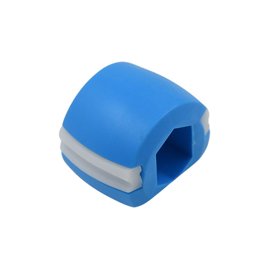 Blue silicone jaw sculpting tool designed for enhancing facial features and contouring