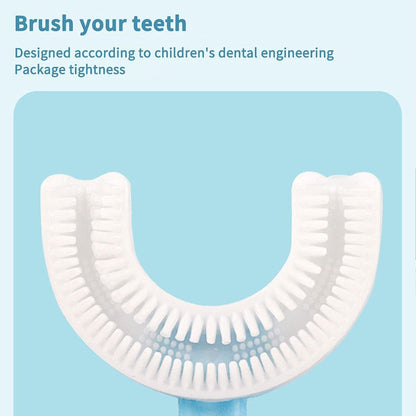 Kids U Shaped Toothbrush designed for effective cleaning and comfort for children's dental care