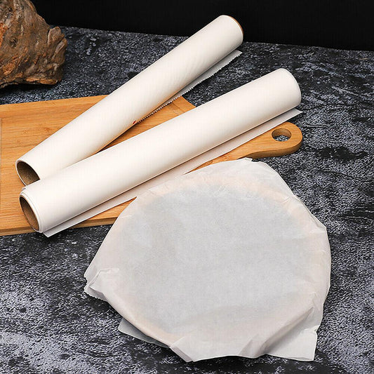 Your Brand microwave oven safe baking paper rolls with a round parchment liner covering a pie