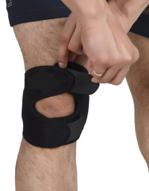 Dropdash knee braces for joint pain featuring adjustable straps for support and comfort