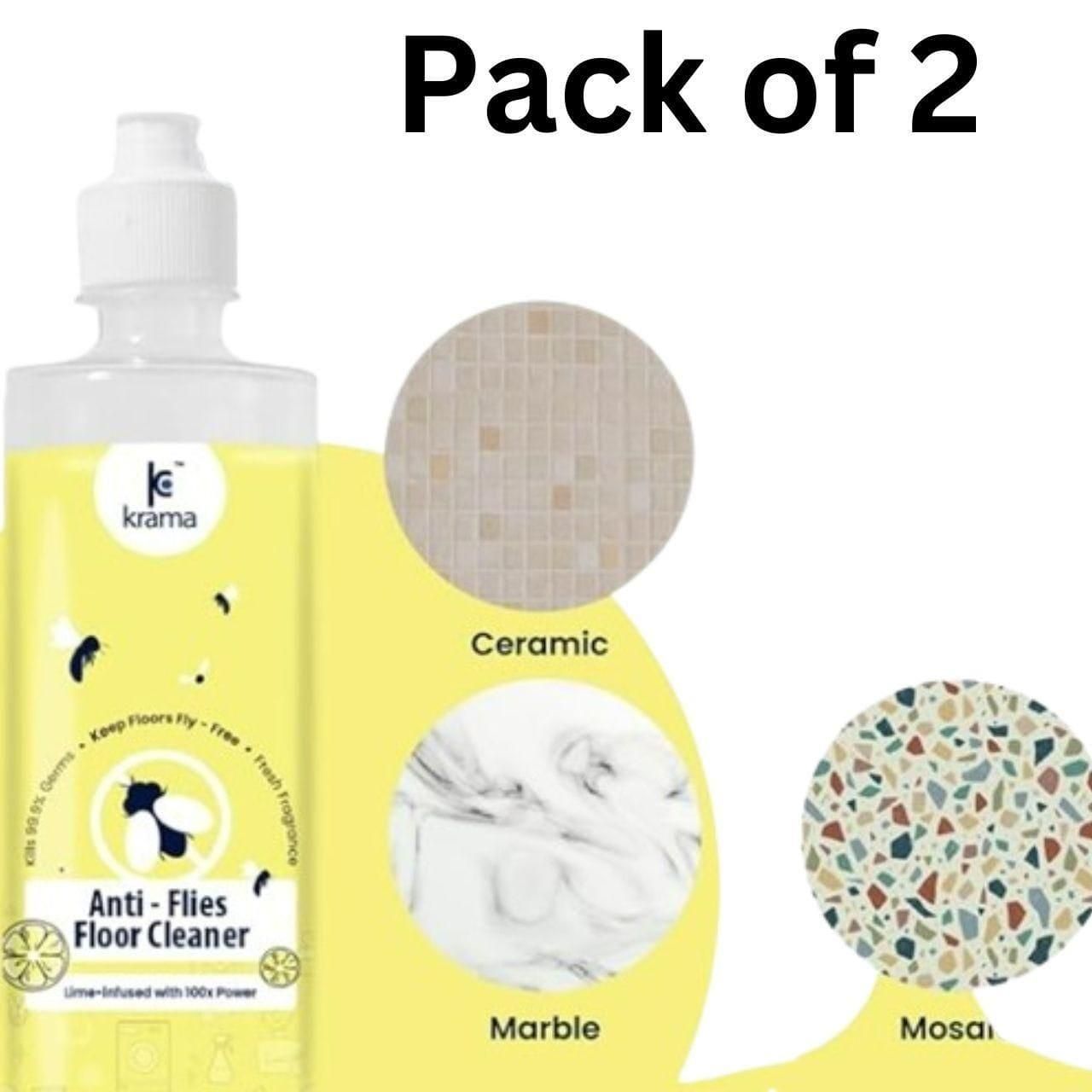 Yellow anti flies floor cleaner bottle with ceramic marble mosaic images natural fly repellent pack of 2