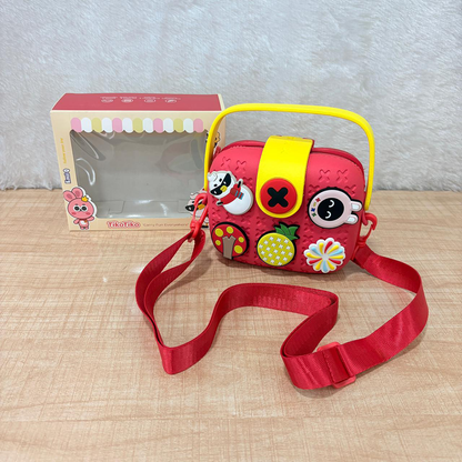 Cartoon Soft Silicone Sling Bag for Girls – Cute Crossbody Shoulder Bag