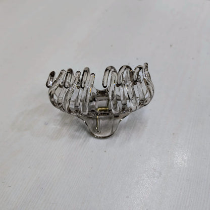 Clear large claw clip for thick hair with sturdy spring mechanism