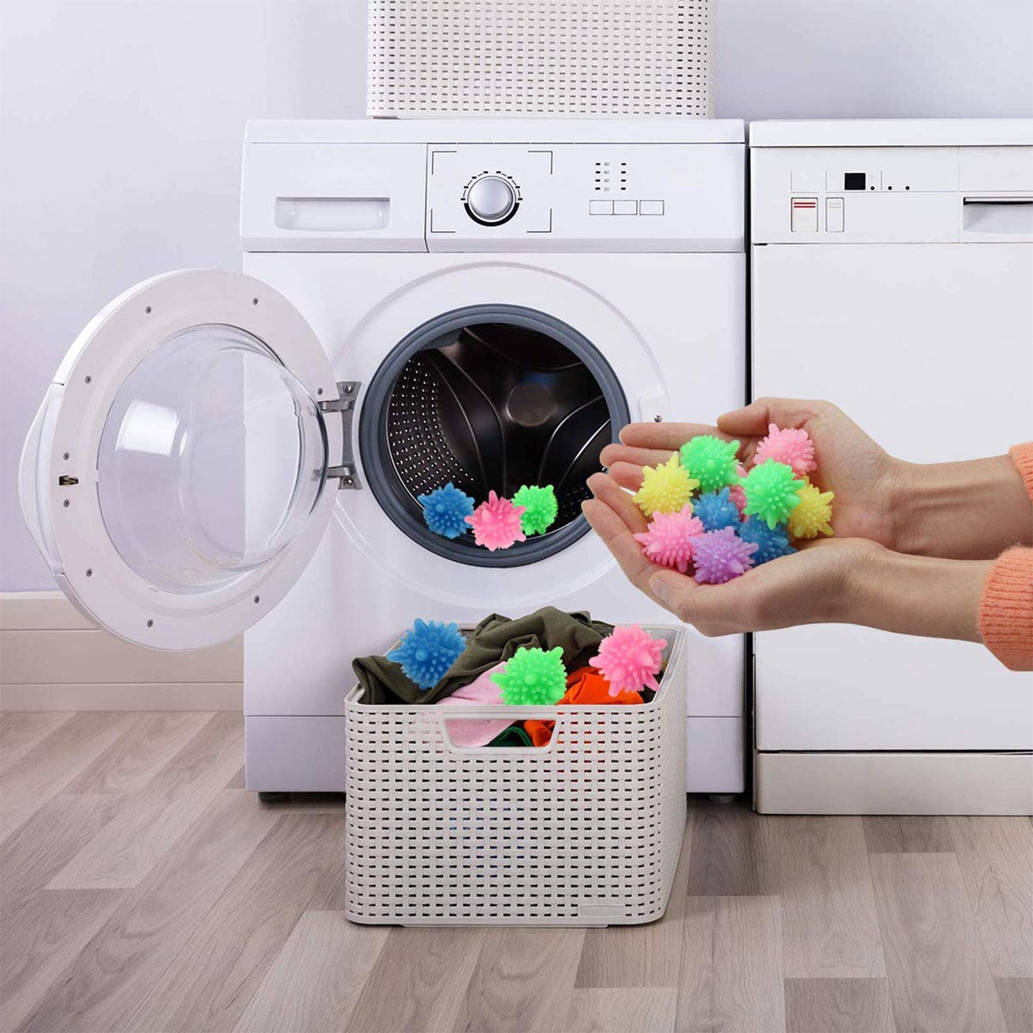 Reusable Laundry Washing Balls (mix Color / 50 Pcs Set) Your Brand
