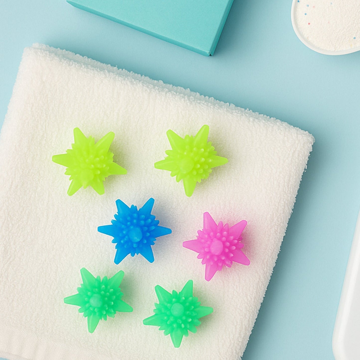 Washing Machine Laundry Reusable Soft Spiky Balls (6 Pc) Your Brand