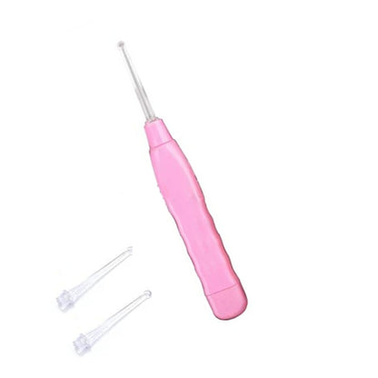 Your Brand LED flashlight earpick with tweezer for safe ear cleaning and precision grooming