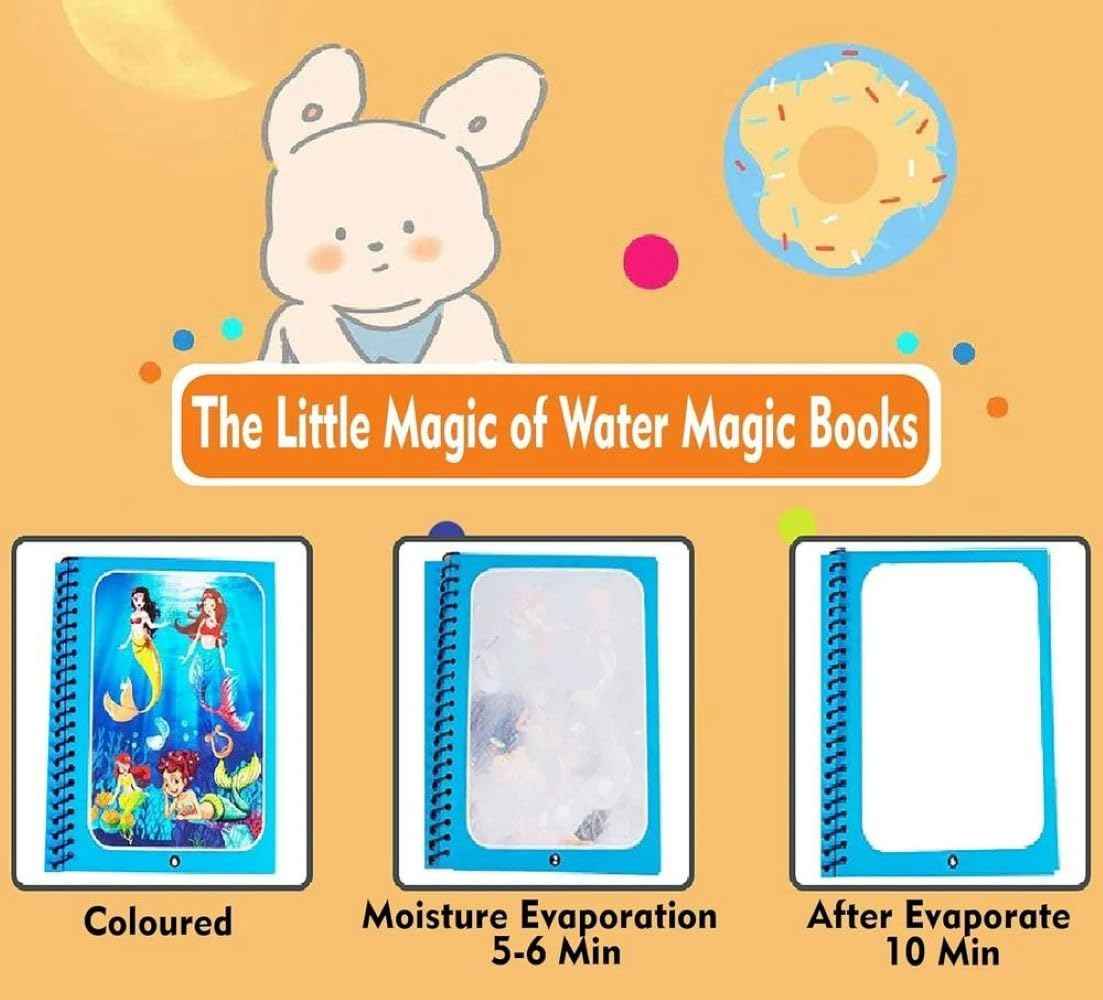 Magic Water Book Set with Water Color Pen