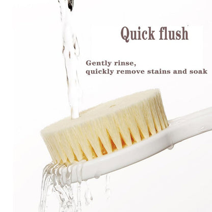 Your Brand long handle back scrubber for shower with soft bristles for easy cleaning