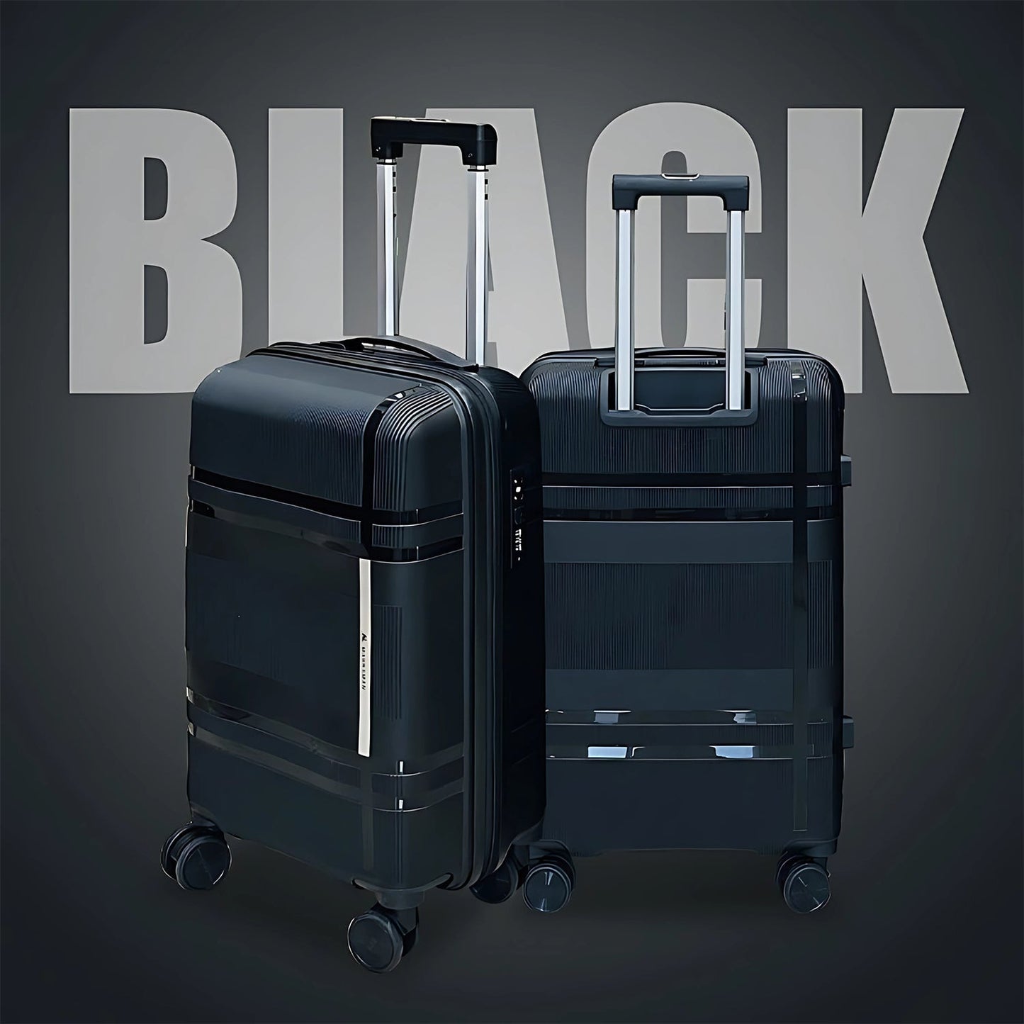 Mix Color Hard-Shell Luggage Trolley 4-Pc (set) Your Brand