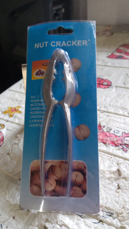 Luxury stainless walnut cracker in packaging for efficiently cracking walnuts and other nuts