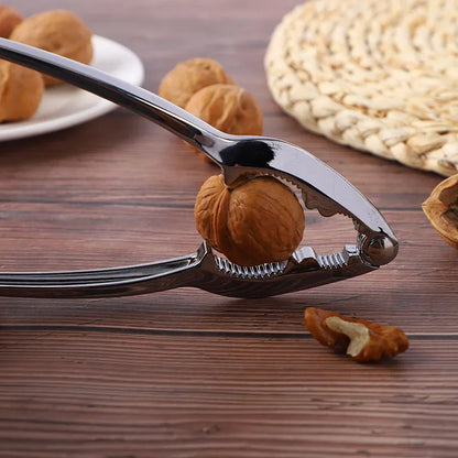 Luxury stainless walnut cracker with ergonomic design for efficient nut cracking