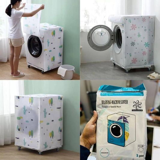 THE GIR FARMER machine cover for laundry room with floral and cactus patterns protecting washing machines