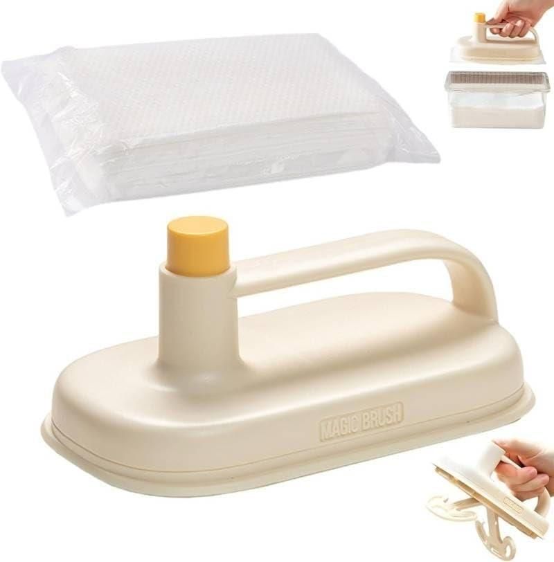THE GIR FARMER disposable cleaning brush with handle and replacement sheets for lint hair removal