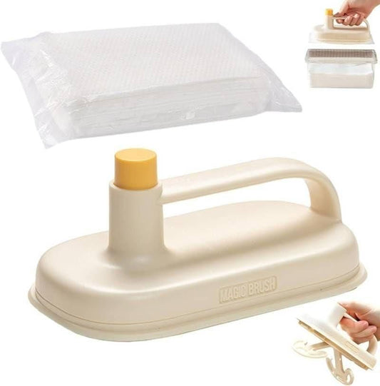 THE GIR FARMER disposable cleaning brush with handle and replacement sheets for lint hair removal