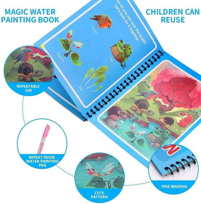 Magic Water Book Set with Water Color Pen