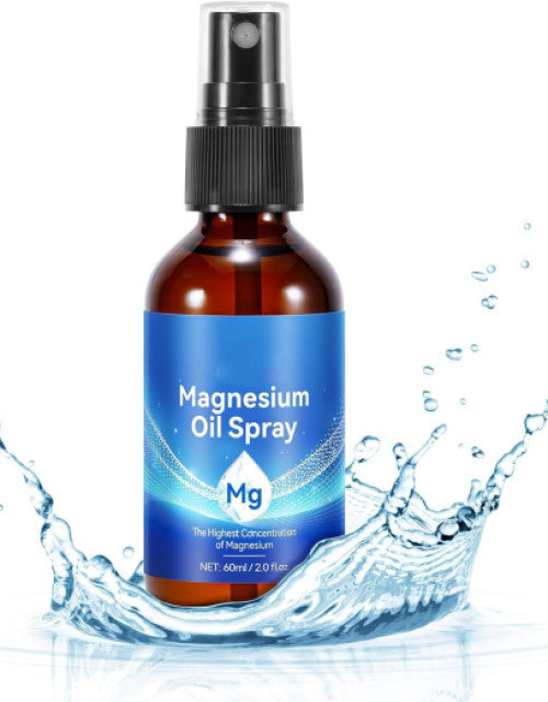 Dropdash Magnesium Oil Spray for sleep in a sleek bottle with a refreshing splash effect