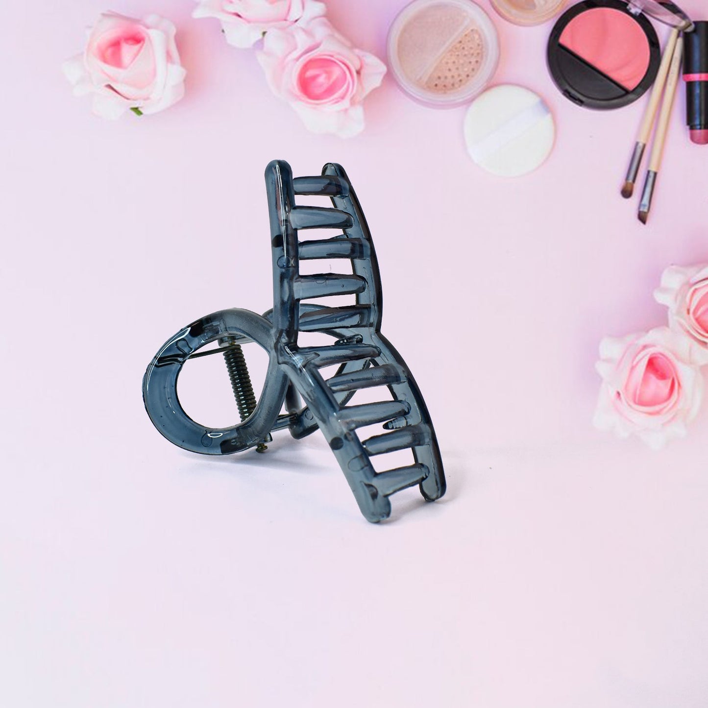 Matte hair barrette clamp in black for stylish hair styling and secure hold