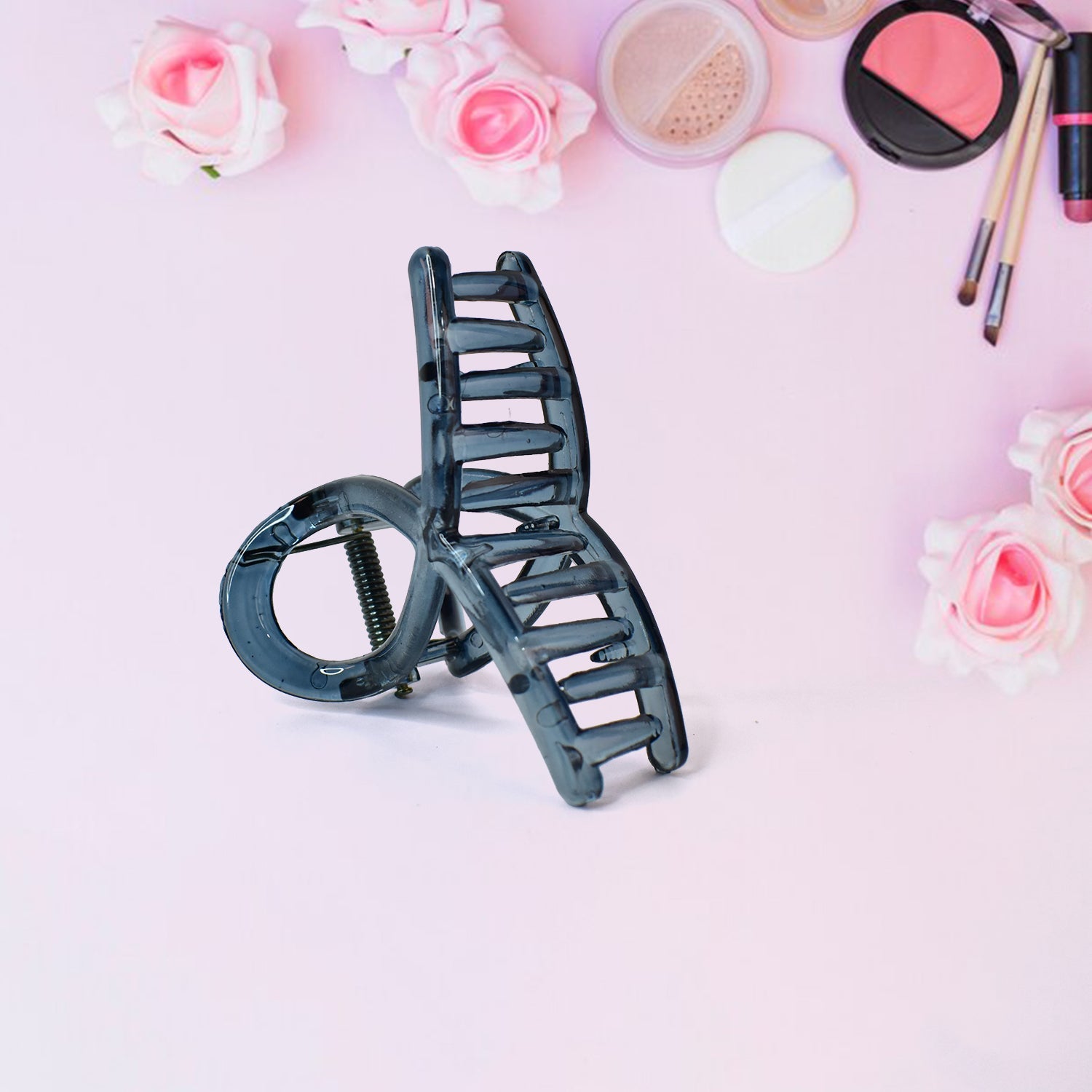Matte hair barrette clamp in black for stylish hair styling and secure hold