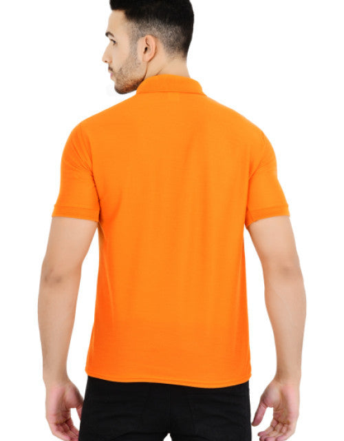 Dropdash men's multicolor polo t-shirt pack featuring a stylish orange design for casual wear