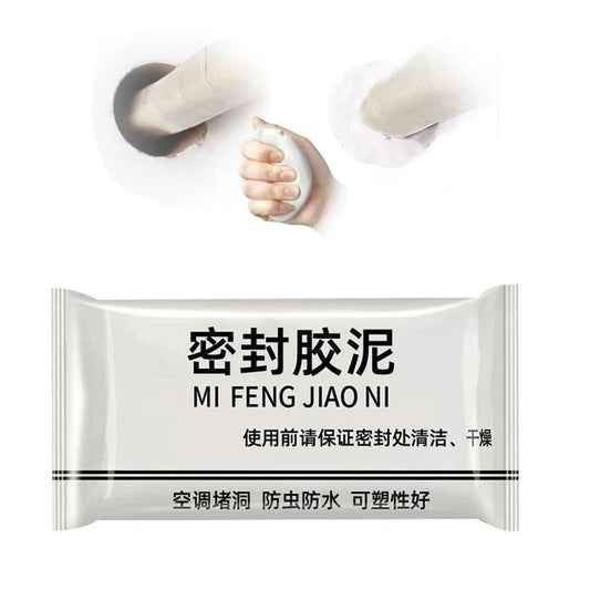 Wall hole repair sealant tube with application instructions for easy damage repair