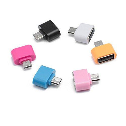 Colorful Micro USB OTG adapter for Android with different colors for versatile device connectivity