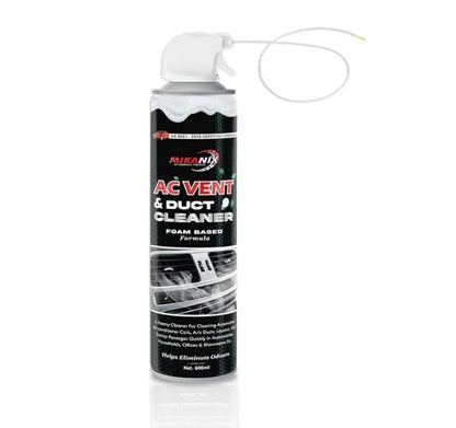 Foaming AC vent cleaner for home with foam-based formula by THE GIR FARMER in a black and white spray can