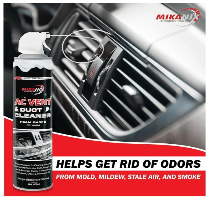 Foaming AC vent cleaner for home by THE GIR FARMER removes odors mold mildew and smoke