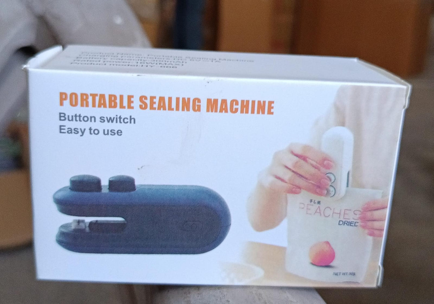 Your Brand Portable Sealing Machine with Button Switch, ideal mini bag sealer for snacks