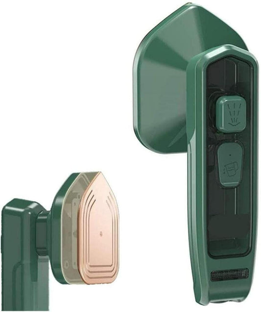 THE GIR FARMER green mini garment steamer for home and travel with compact design and steam control buttons