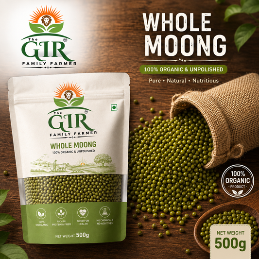 Organic Green Moong Beans - Nutrient-Rich and Naturally Grown
