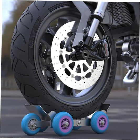 Motorcycle flat tire emergency tool designed for quick tire changes on the roadside