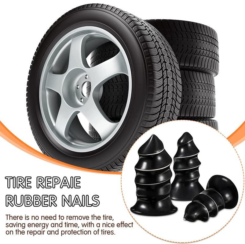 Set of motorcycle tire repair plugs and tires for quick and effective tire repairs