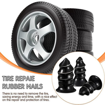 Set of motorcycle tire repair plugs and tires for quick and effective tire repairs