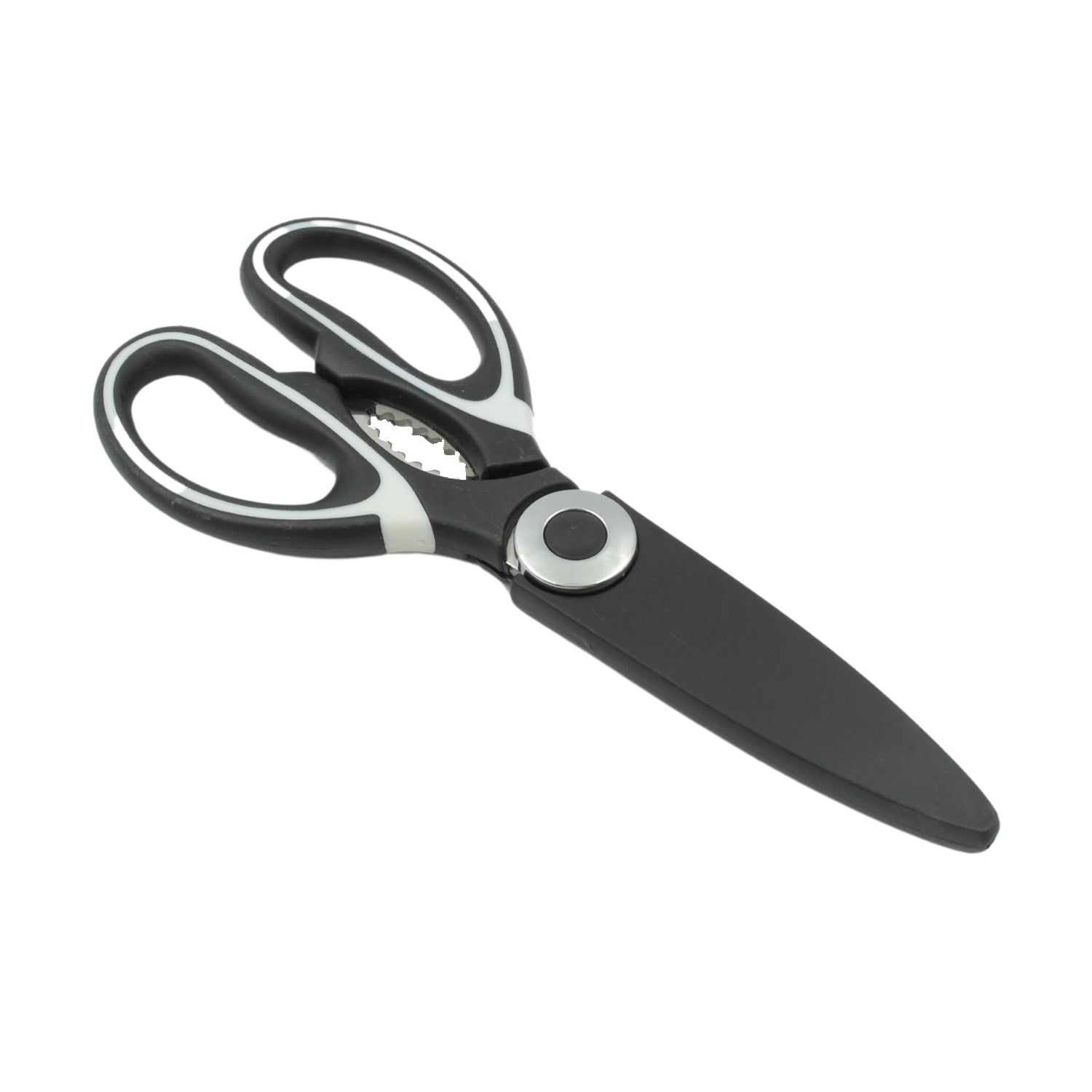 Your Brand multi function kitchen scissors with ergonomic handles for versatile kitchen tasks