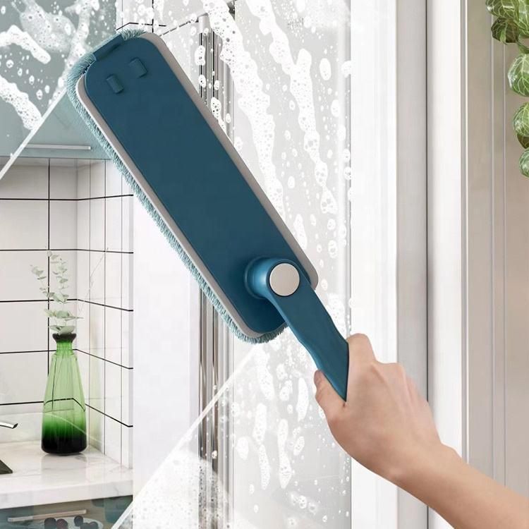 THE GIR FARMER multi-purpose cleaning brush for home with blue handle cleaning glass window