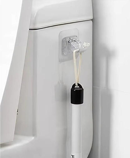 Multifunctional rod holder clips securely attached to white surface holding a lightweight rod