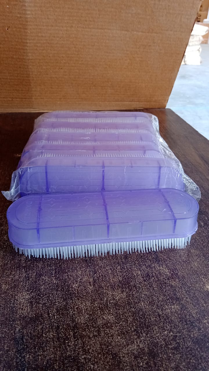 Multipurpose laundry brush set in purple packaging for effective cleaning and lint removal