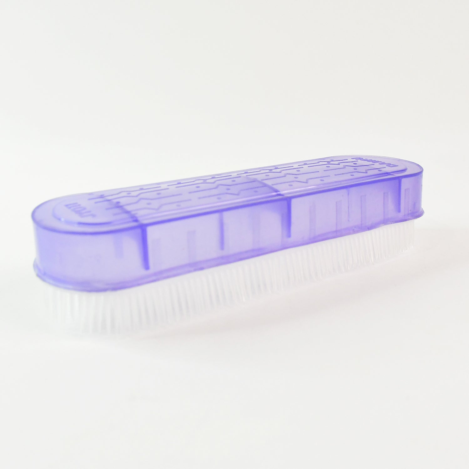 Multipurpose laundry brush with ergonomic grip designed for effective cleaning and stain removal