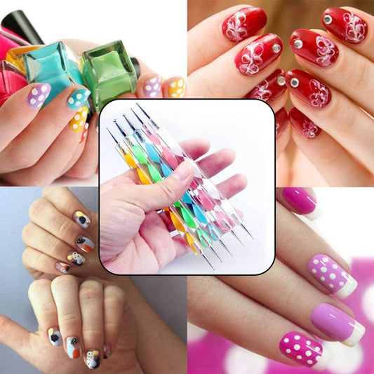 Nail art pen set for women featuring colorful pens for creating intricate nail designs and patterns