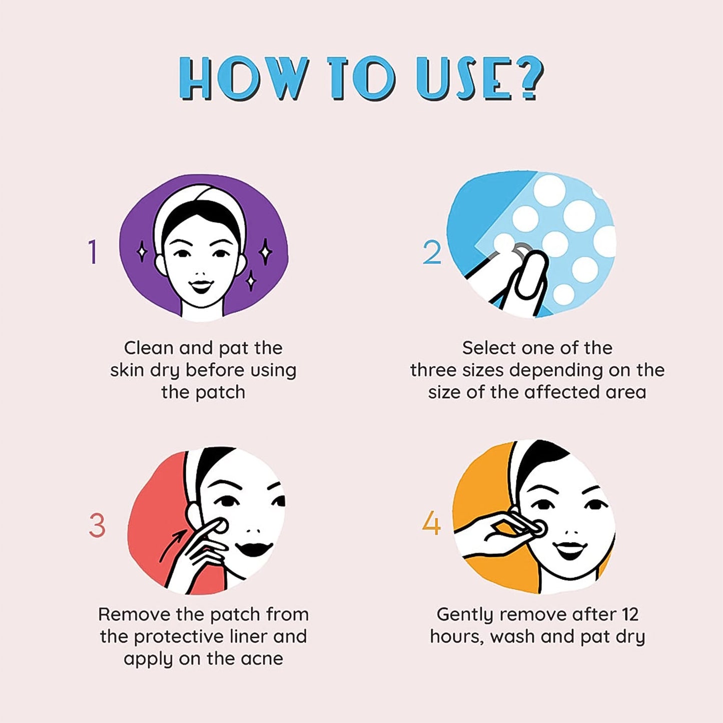 How to use natural acne spot treatment patches with step-by-step instructions for effective acne care