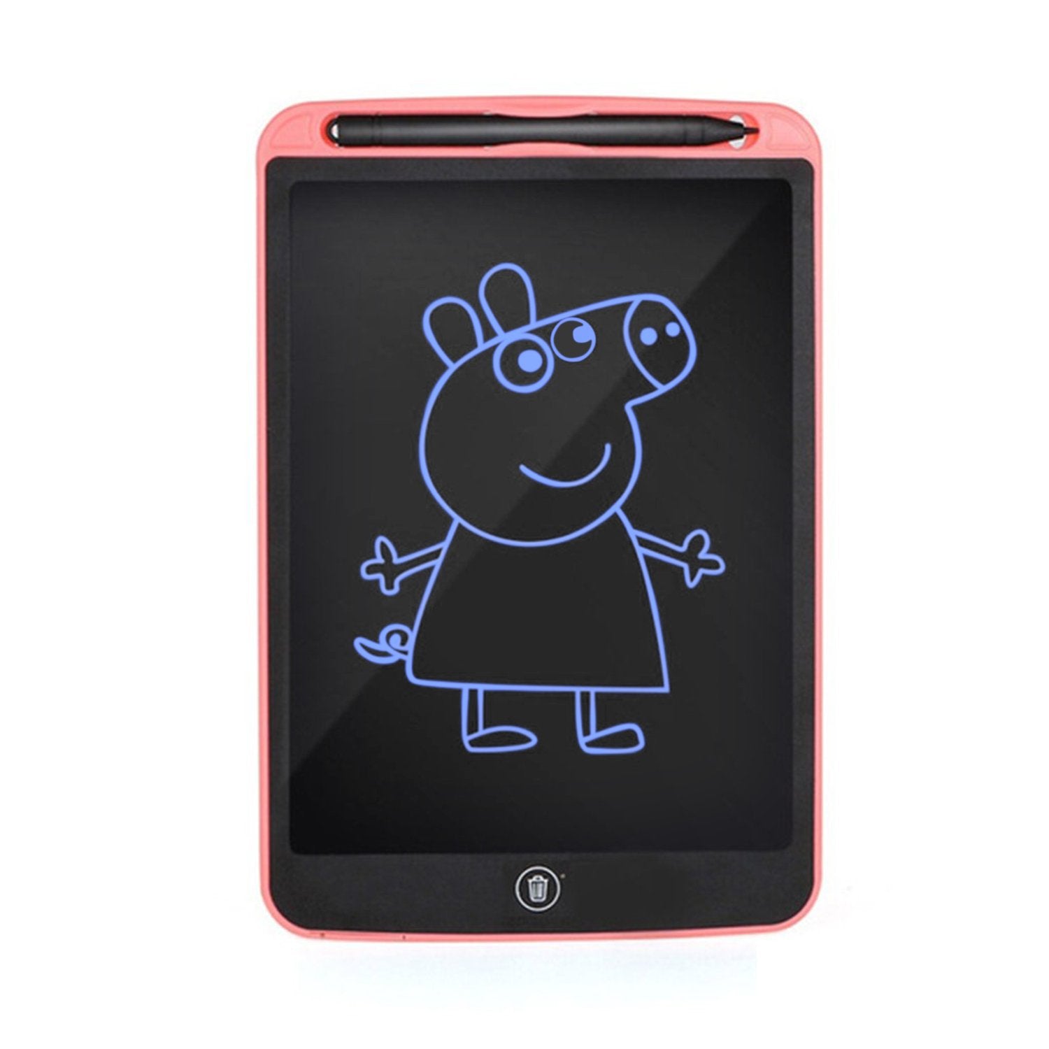Your Brand LCD writing tablet for kids with a cute Peppa Pig drawing on the screen
