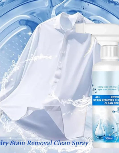 Dropdash organic deep cleaning powder with a spray bottle for effective stain removal on clothes