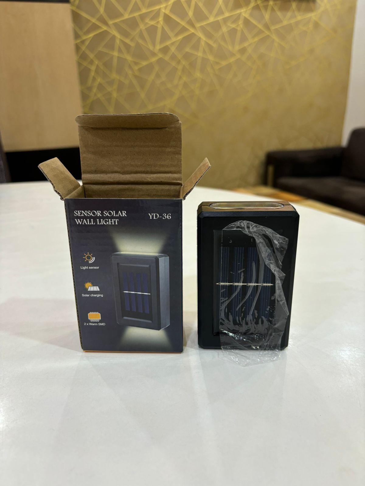 Sensor solar wall light by The Gir Farmer outdoor solar lighting for home with motion sensor and energy saving features
