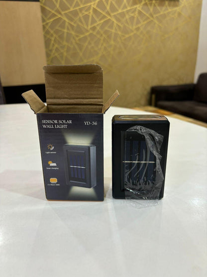 Sensor solar wall light by The Gir Farmer outdoor solar lighting for home with motion sensor and energy saving features