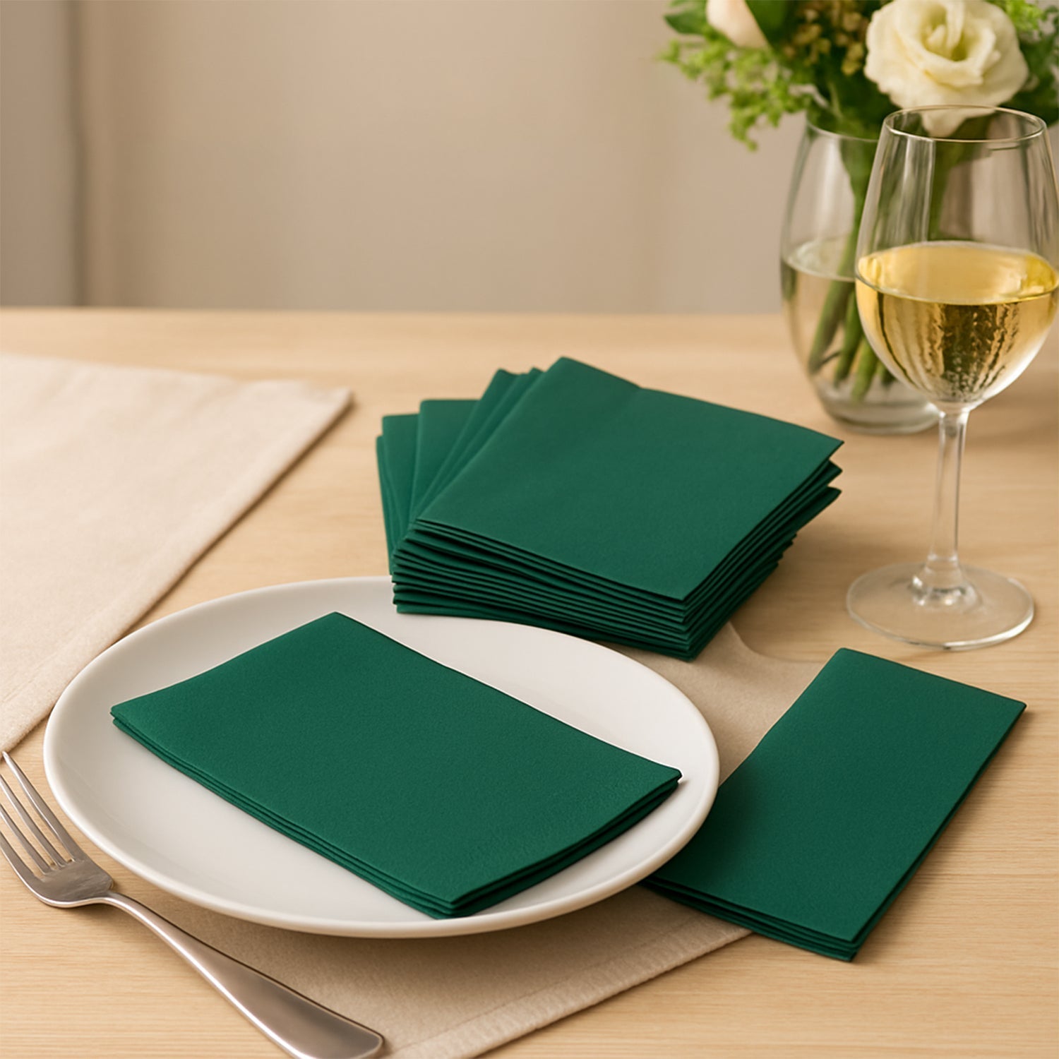 Disposable Paper Napkins Approx 100 Pcs Your Brand