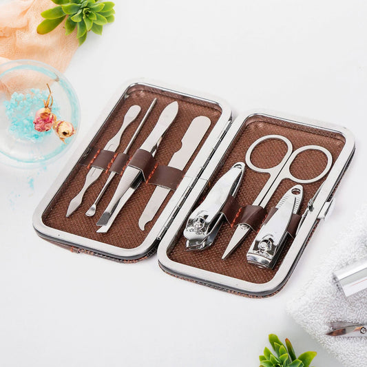 Your Brand Pedicure Manicure Kit for Women with Essential Grooming Tools in a Stylish Case