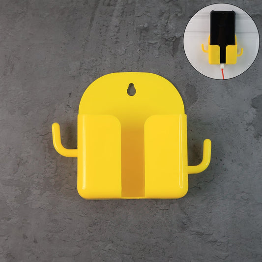 1 Pc Wallmount Mobile Stand With Hook for and stuffs purposes. (Mix Color / 1 Pc) Your Brand