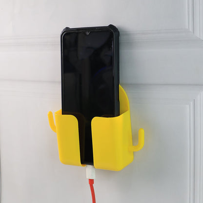 1 Pc Wallmount Mobile Stand With Hook for and stuffs purposes. (Mix Color / 1 Pc) Your Brand